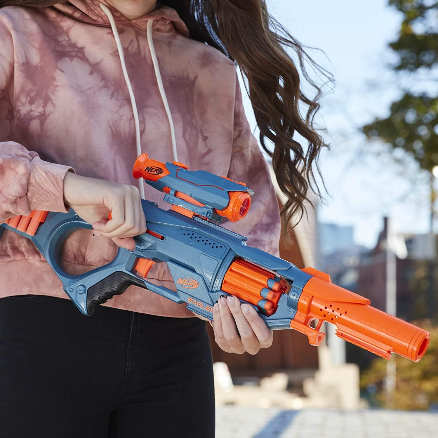 NERF Elite 2.0 tactical rails closeup for customization options
