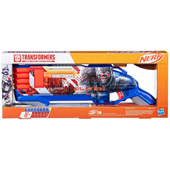 Nerf Elite 16-count darts pack shown with blaster compatibility