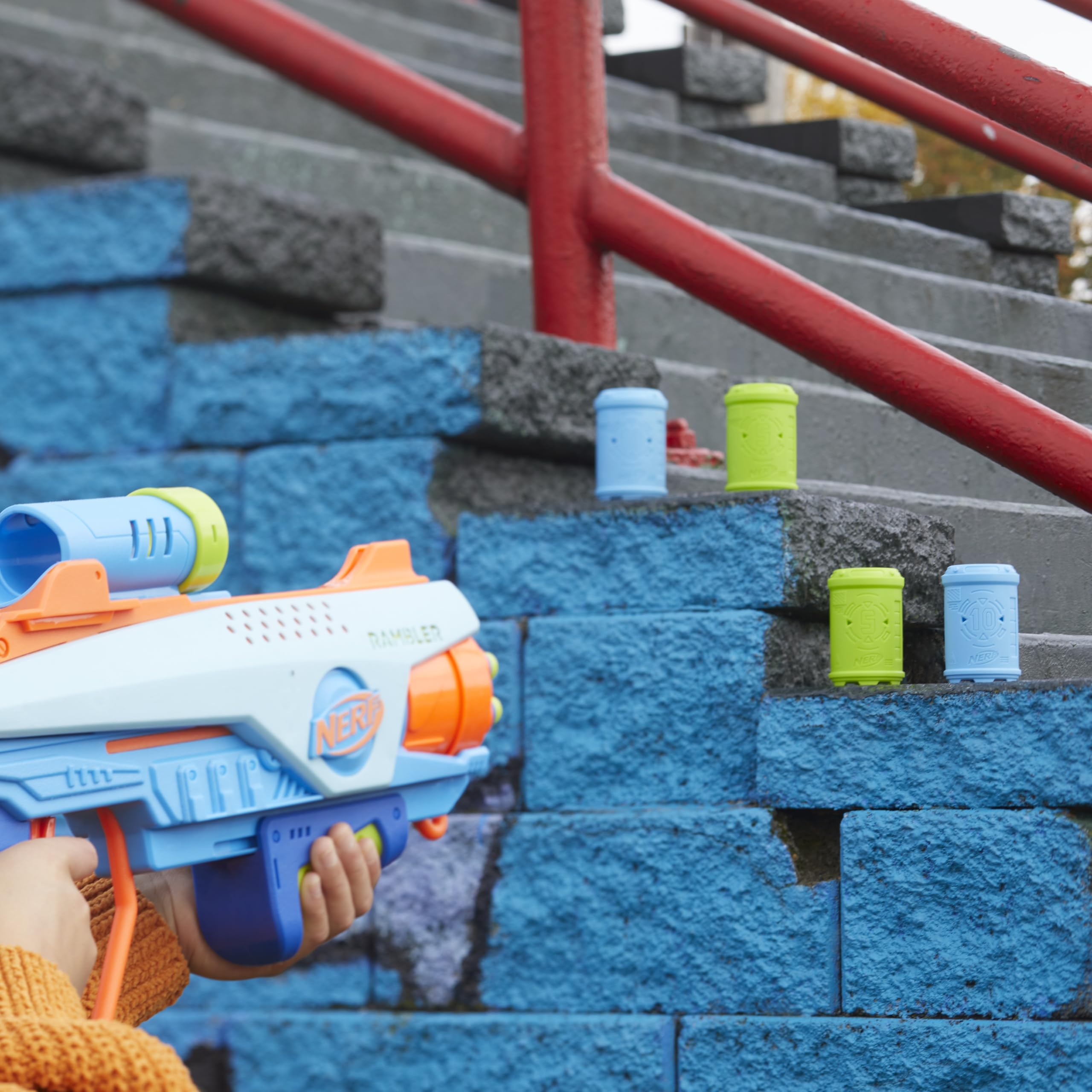 Nerf Elite Junior Rookie Pack four targets for quick rounds