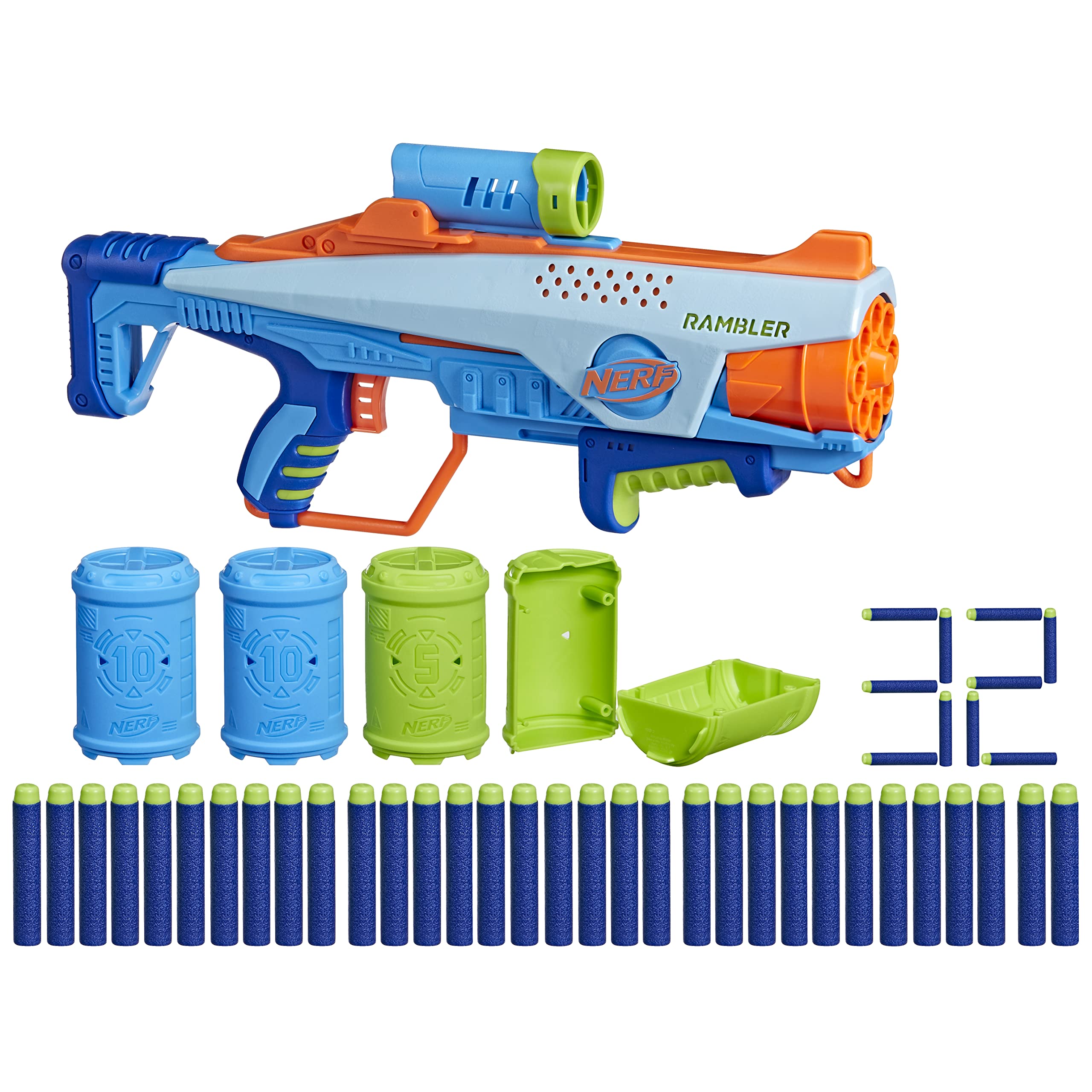 Nerf Elite Junior Rookie Pack with front-loading design for quick loading and play