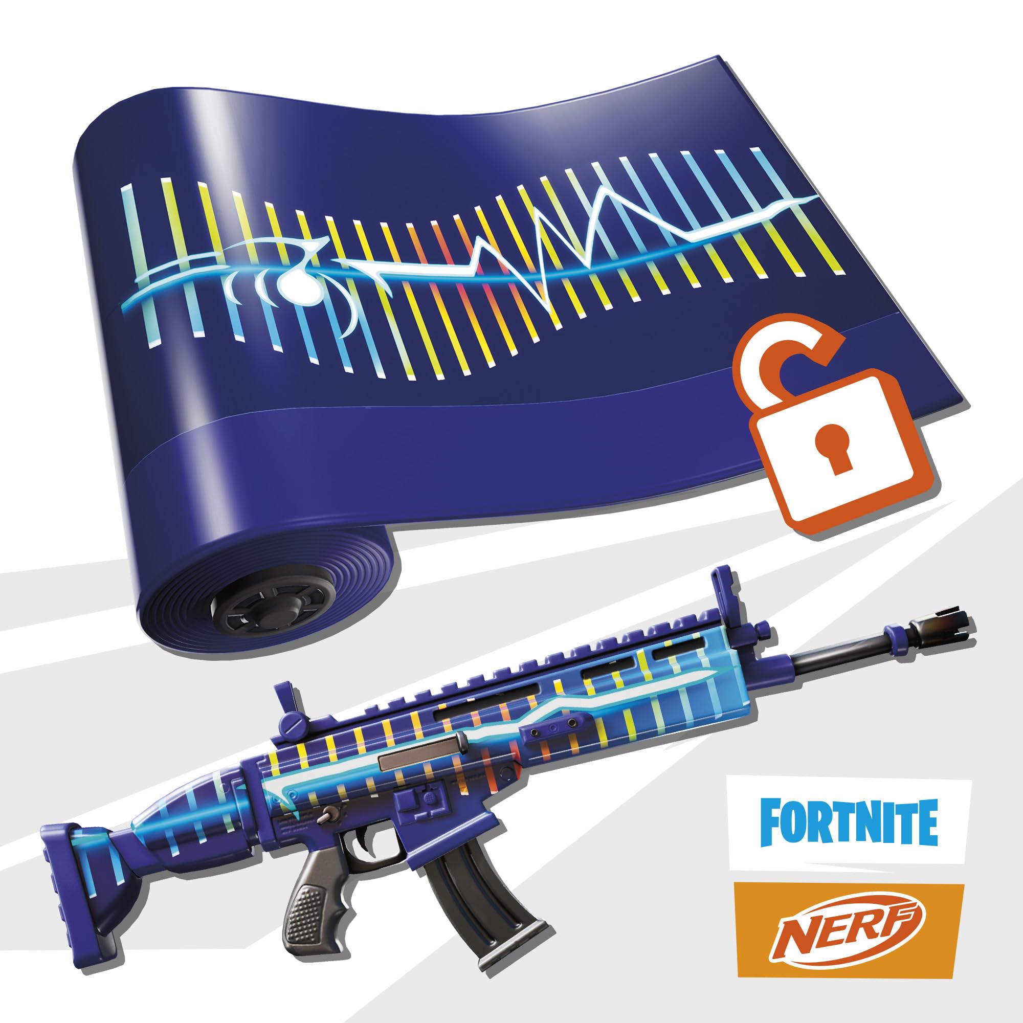 Nerf Fortnite Blue Shock Blaster loading action demonstrates quick reloading in games