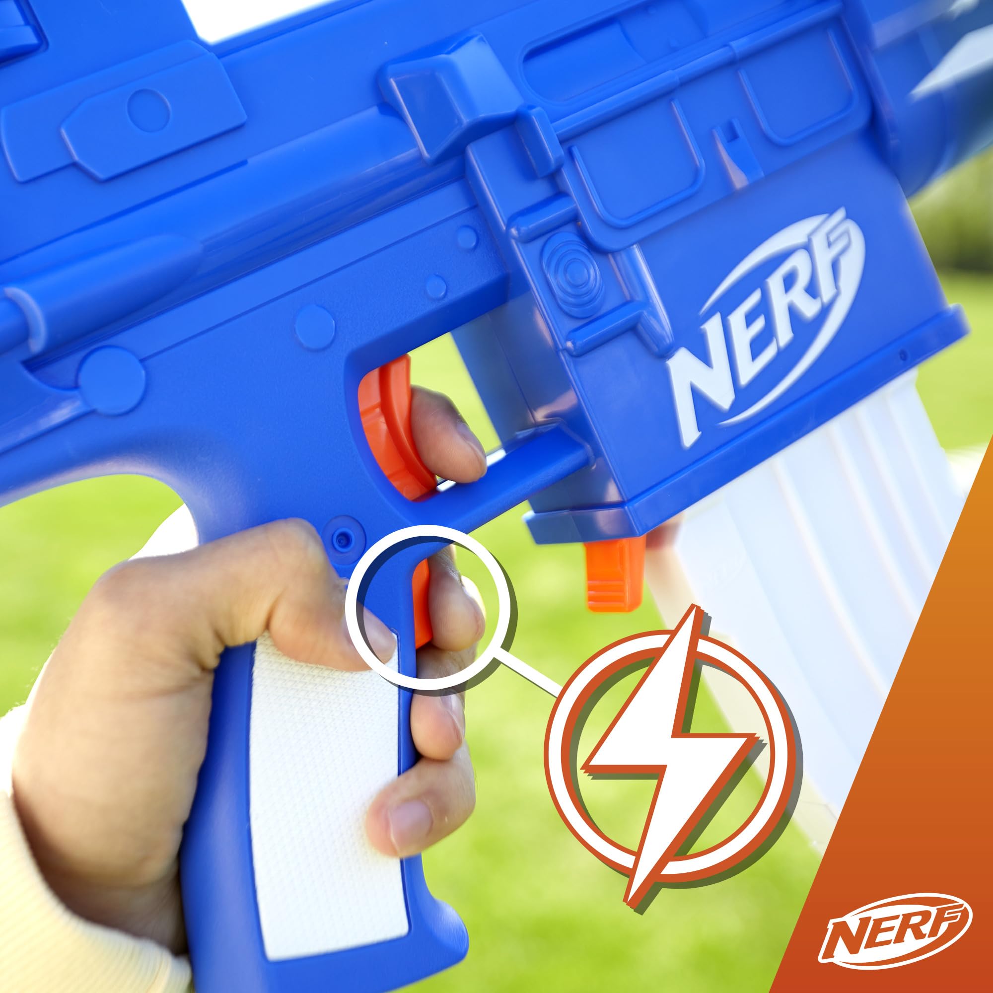 Nerf Fortnite Blue Shock Darts set features 10 elite darts for precise bursts