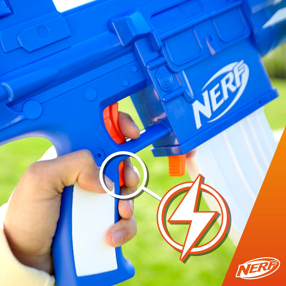 Nerf Fortnite Blue Shock Darts set features 10 elite darts for precise bursts