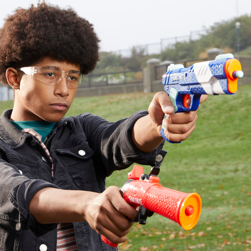 Nerf Fortnite dual pack battle-ready, ideal for outdoor play with friends.