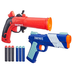 Nerf Fortnite Dual Pack with two blasters ready for outdoor duels