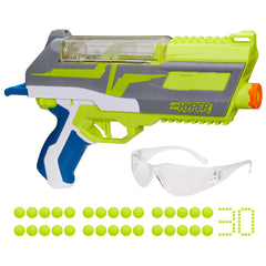 NERF Hyper Impulse-40 blaster in action with fast reloads.