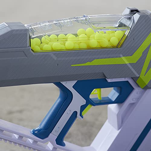 Tactical rails for fast reload canisters during quick engagements.