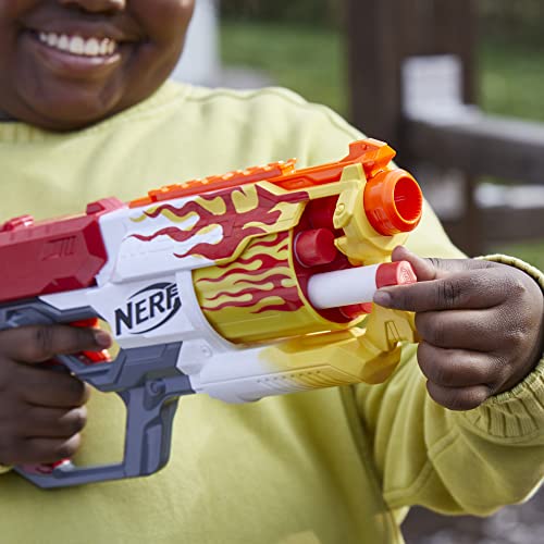 Nerf Mega CycloneShock Hotrod simple load-prime-fire sequence.