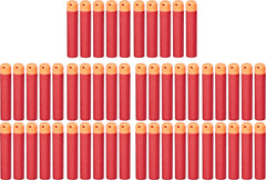 Nerf Mega Dart Refill 50-pack front view for backyard battles with reliable performance.
