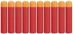Nerf Mega Darts 10-pack packaging close-up emphasizing official Nerf branding