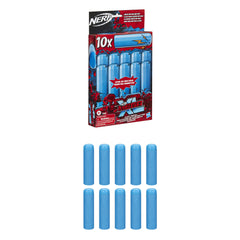Ten Nerf Mega XL darts ready for quick reloading and play.