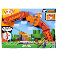 Nerf Minecraft Bow Darts included for improved target accuracy