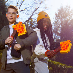 Nerf Minecraft Firebrand Axe includes six Nerf Elite darts for quick start