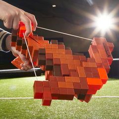 Nerf Minecraft Pillager's Crossbow priming lever close-up