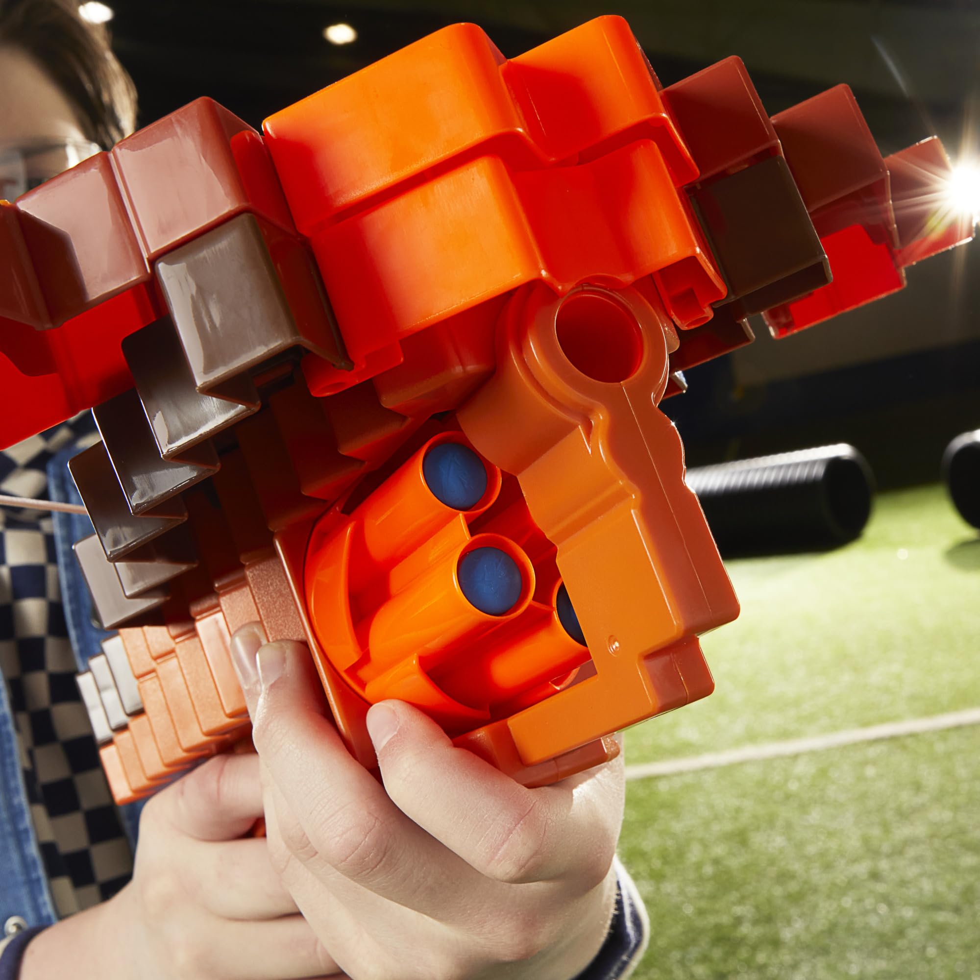 Nerf Minecraft Pillager's Crossbow with 6 N1 darts included