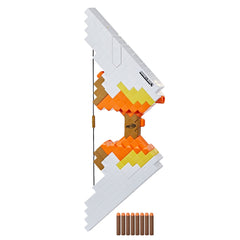 Nerf Minecraft Sabrewing Bow action demonstrates real bow motion for immersive battles.