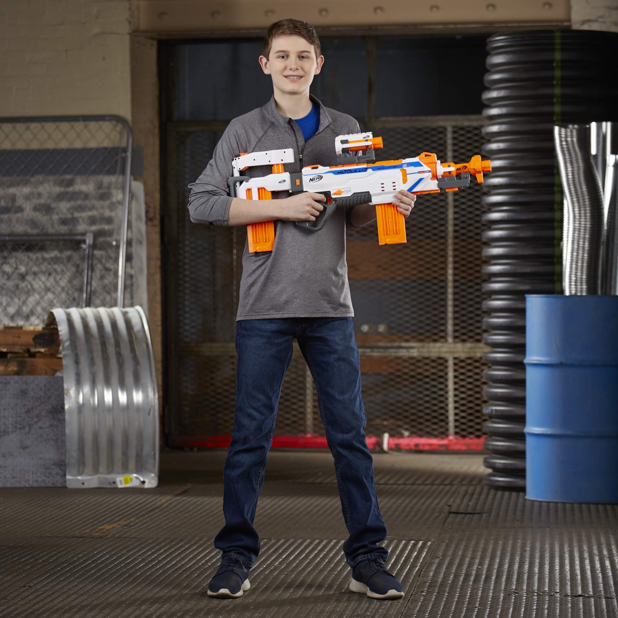 Nerf Modulus Regulator barrel-scopes demonstrate extender design for targeting or flair