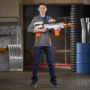 Nerf Modulus Regulator barrel-scopes demonstrate extender design for targeting or flair