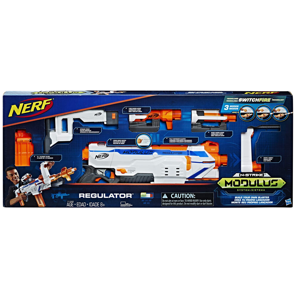 Nerf Modulus Regulator SwitchFire modes highlight three firing options for flexible play