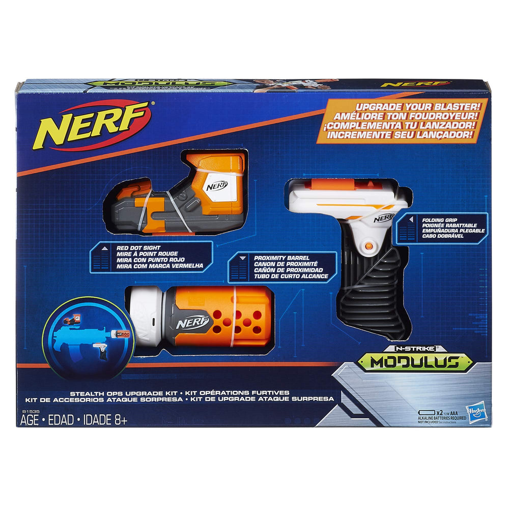 Nerf Modulus Stealth Upgrade Kit rail accessories for improved aim and modularity