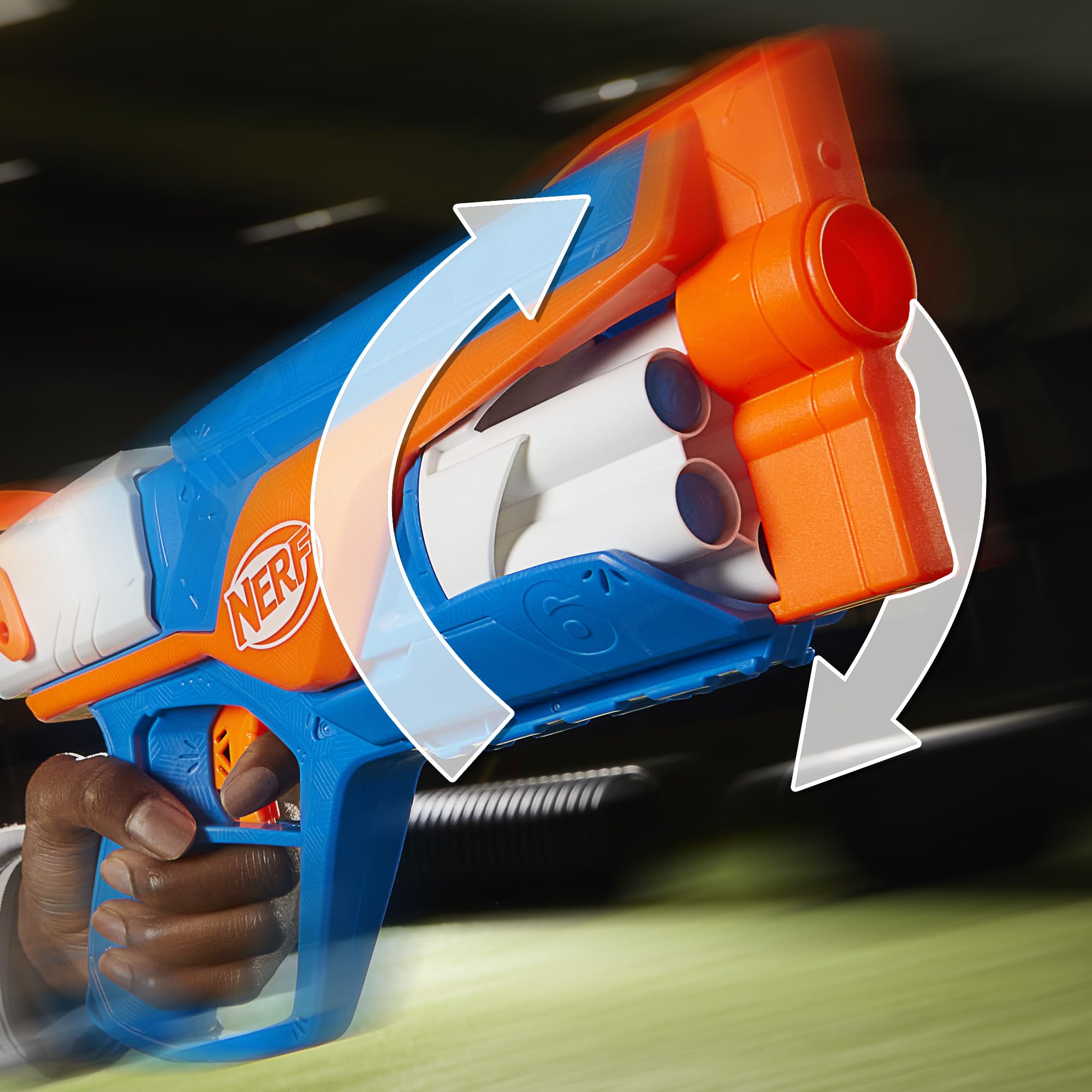 In-hand Nerf N Series Agility Blaster ready for play