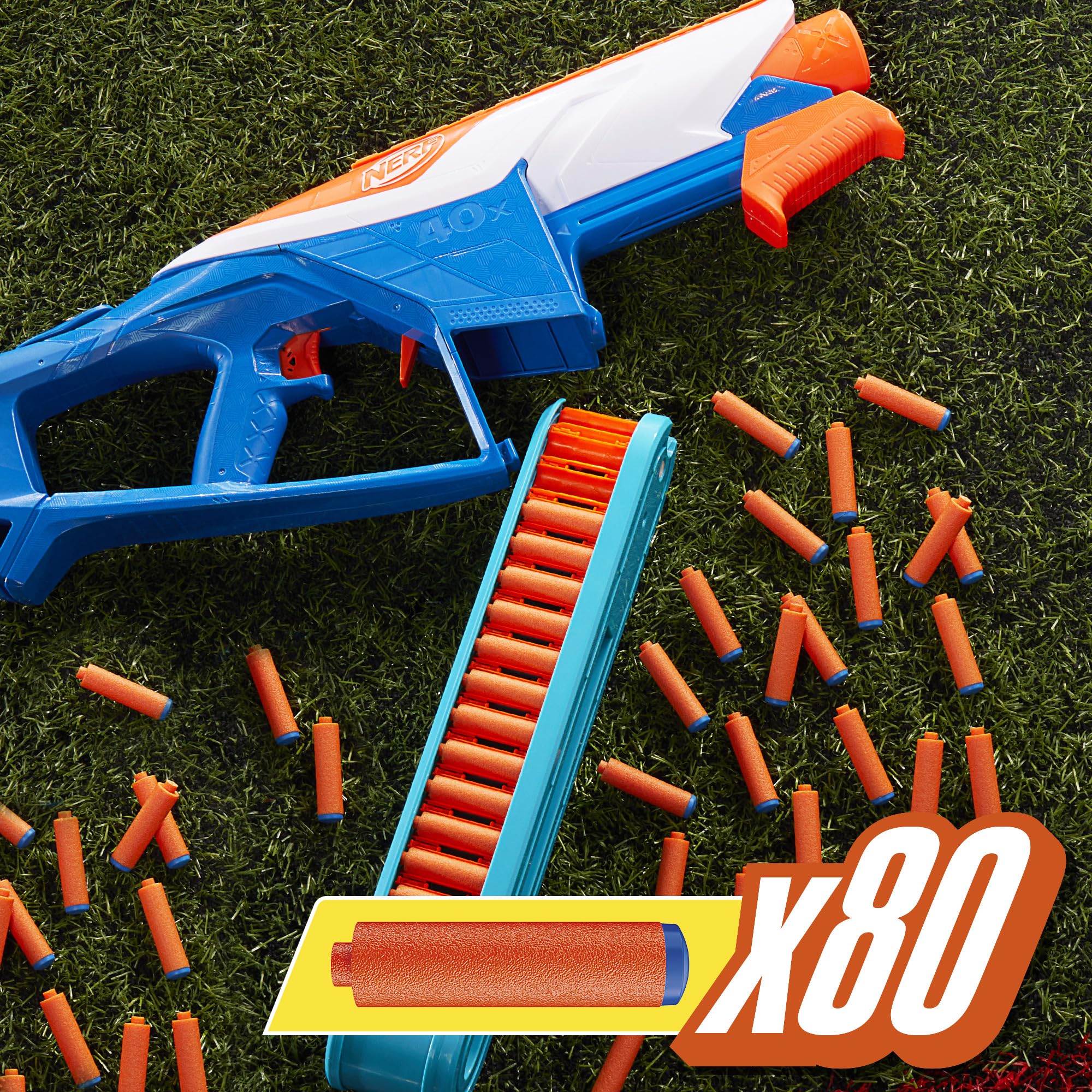 Nerf N Series Infinite Blaster pump-action in use during gameplay