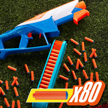Nerf N Series Infinite Blaster pump-action in use during gameplay