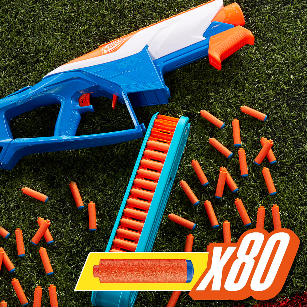 Nerf N Series Infinite Blaster pump-action in use during gameplay