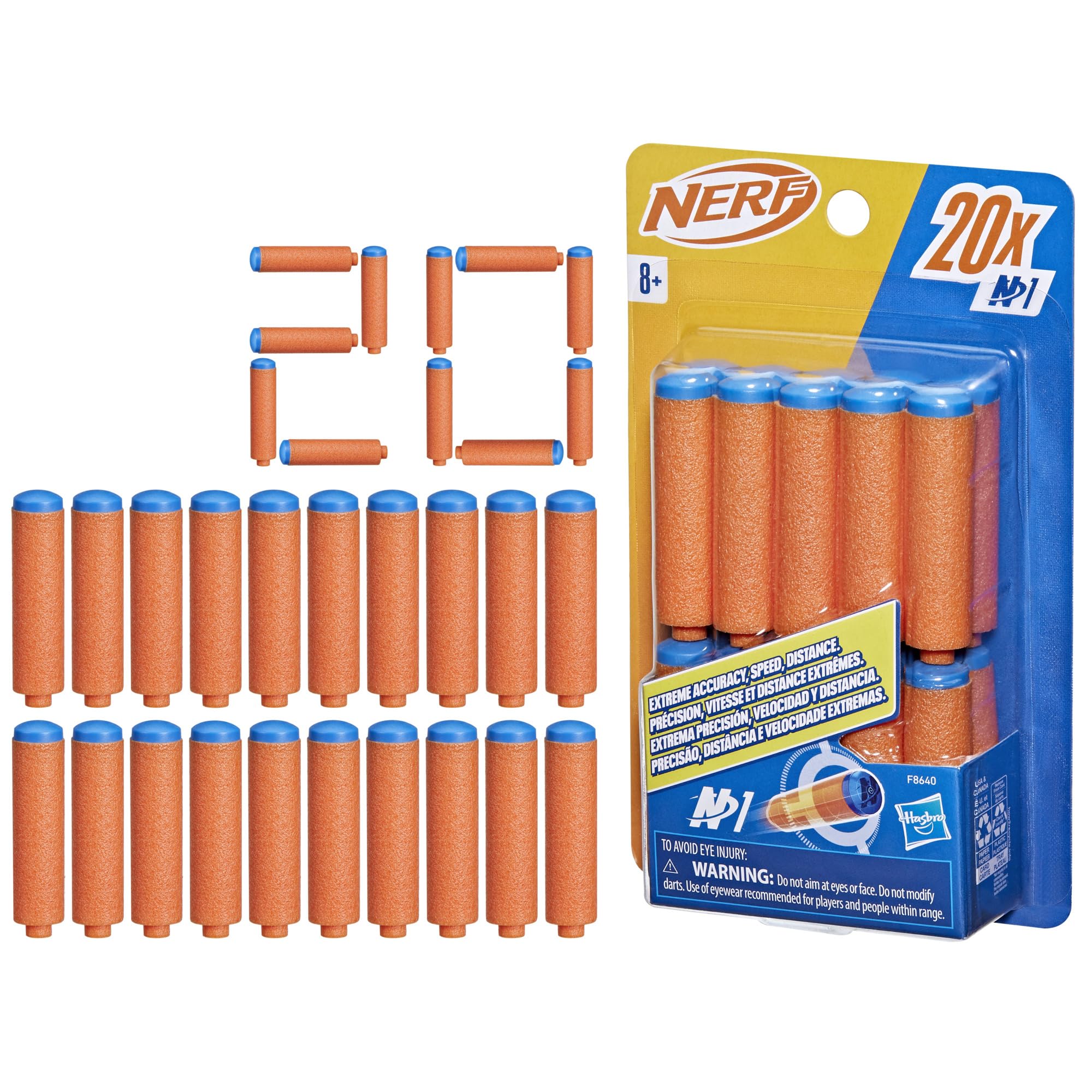 Nerf N Series N1 darts 20-pack for quick reloads during outdoor battles