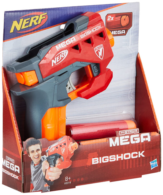 Nerf BigShock blaster showing on-board dart storage for quick reloads