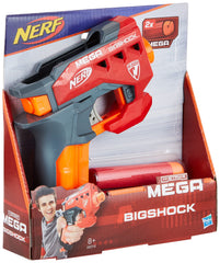 Nerf BigShock blaster showing on-board dart storage for quick reloads