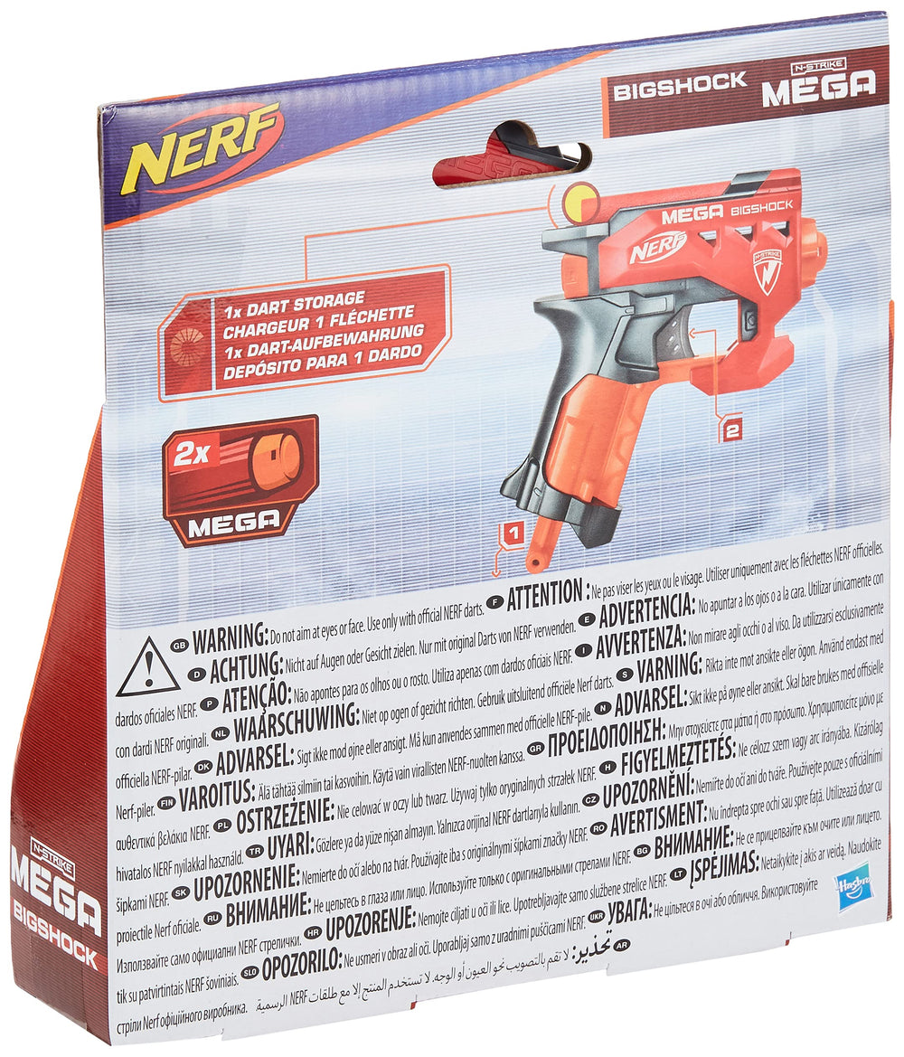 Nerf BigShock Mega Darts designed for dramatic flight