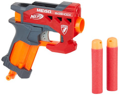 Nerf BigShock blaster held in the hand for immediate action
