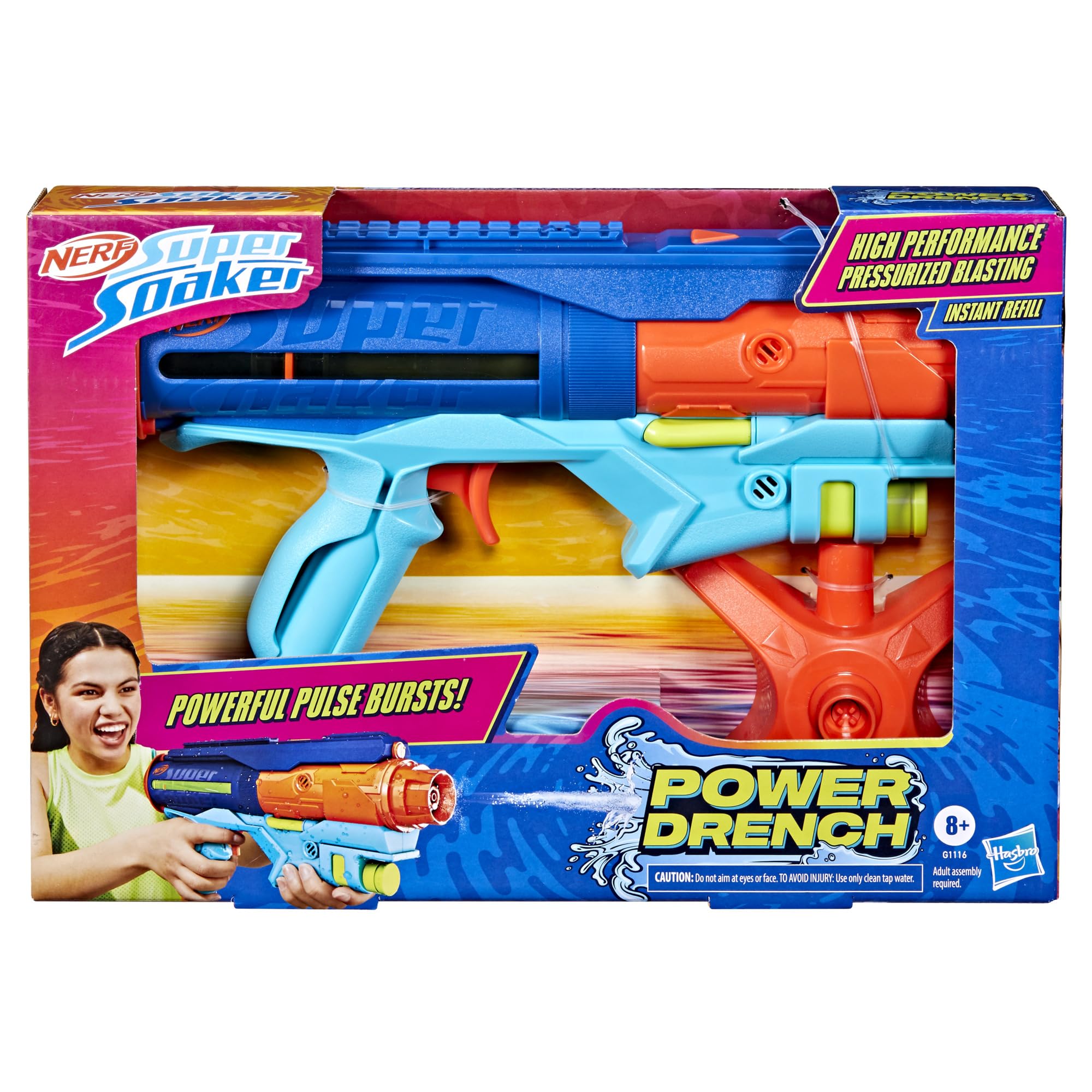 Nerf Power Drench easy fill station attached for quick pressurizing