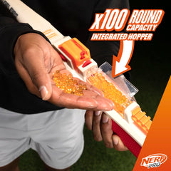 Nerf Pro Gelfire rounds being hydrated with water for firing.