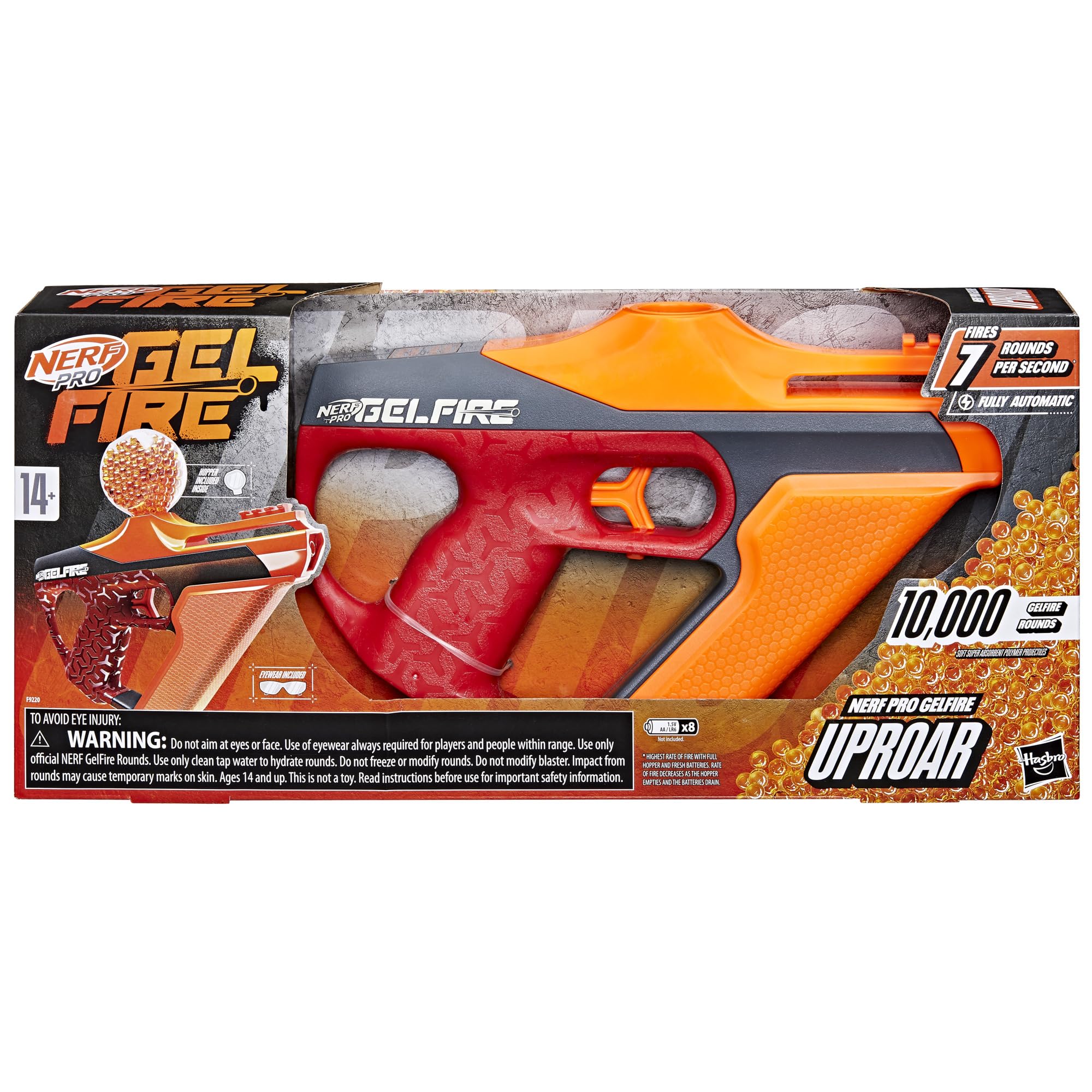 Nerf Pro Gelfire hydration process with rounds soaking in water