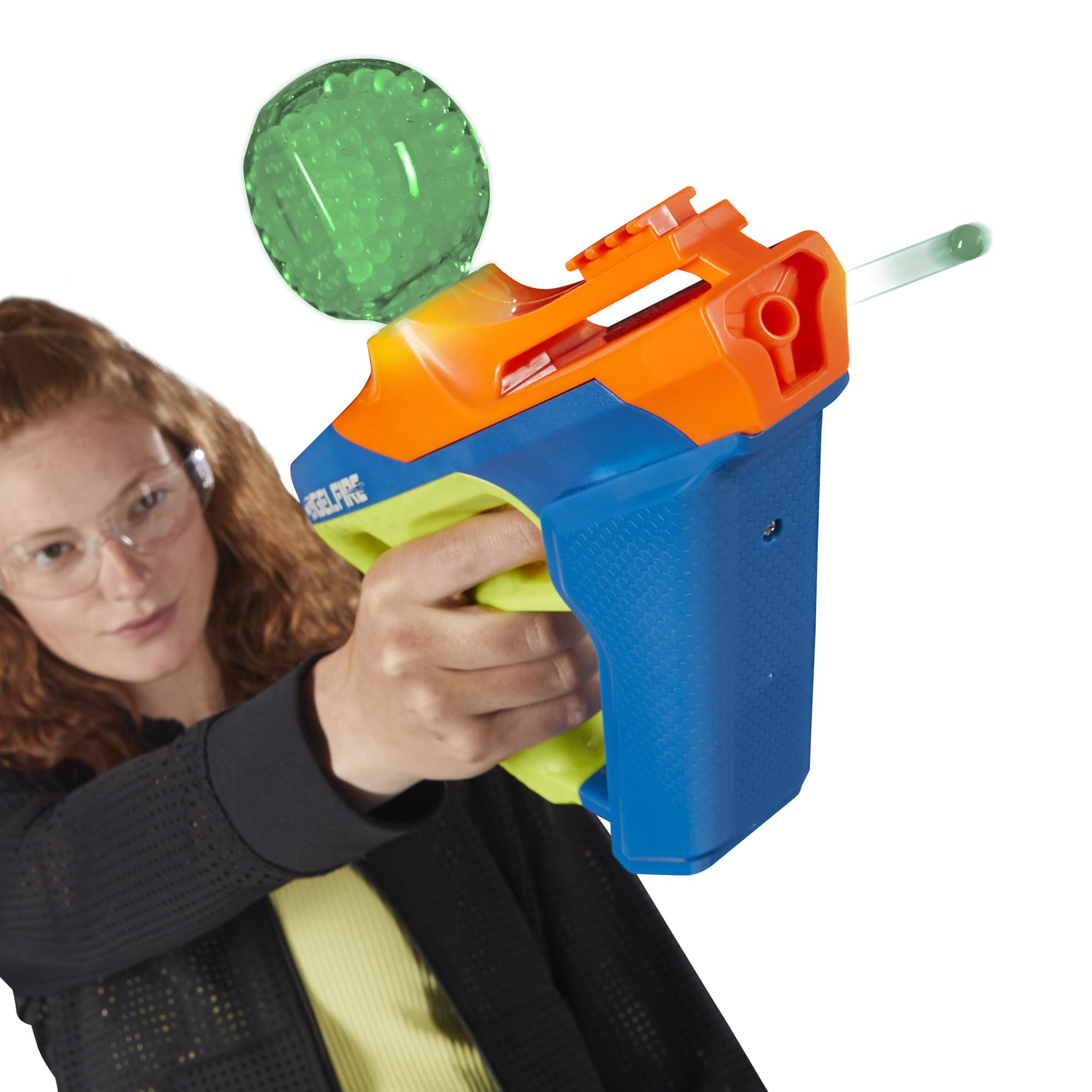 Nerf Pro Gelfire Nightfall outdoor battle showcases glow effects