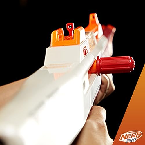 Nerf Pro Gelfire 100-round hopper in action during a match.
