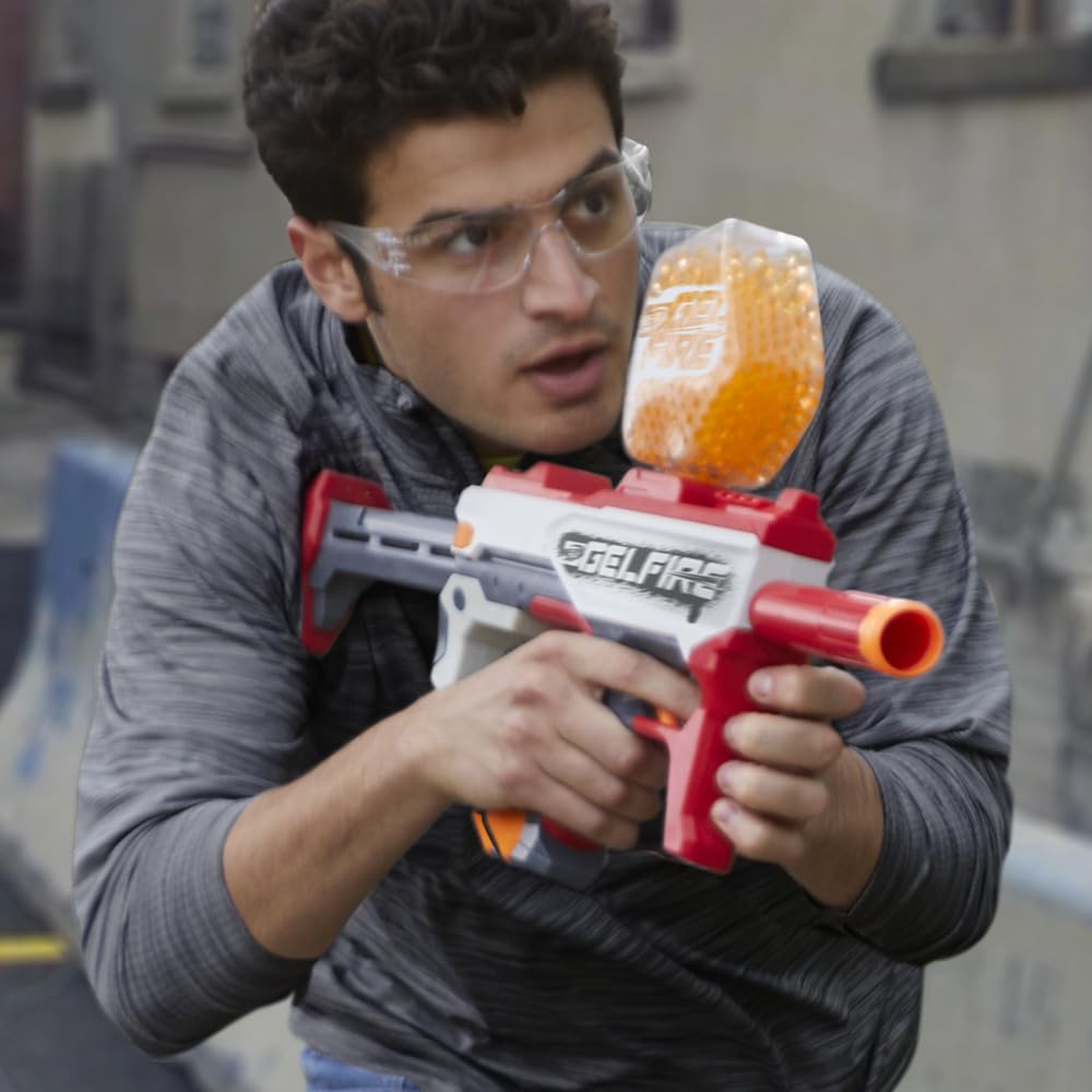 Nerf Pro Gelfire protective eyewear keeps eyes safe during rapid rounds
