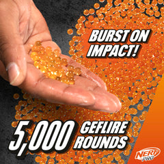 Nerf Pro Gelfire protective eyewear included for safe outdoor battles.