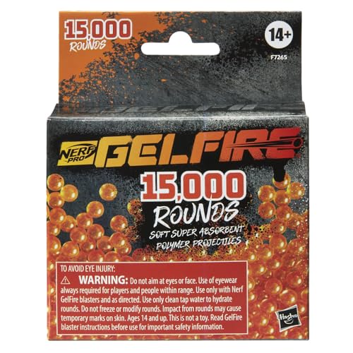 Nerf Pro Gelfire rounds bursting on impact for clean hits.