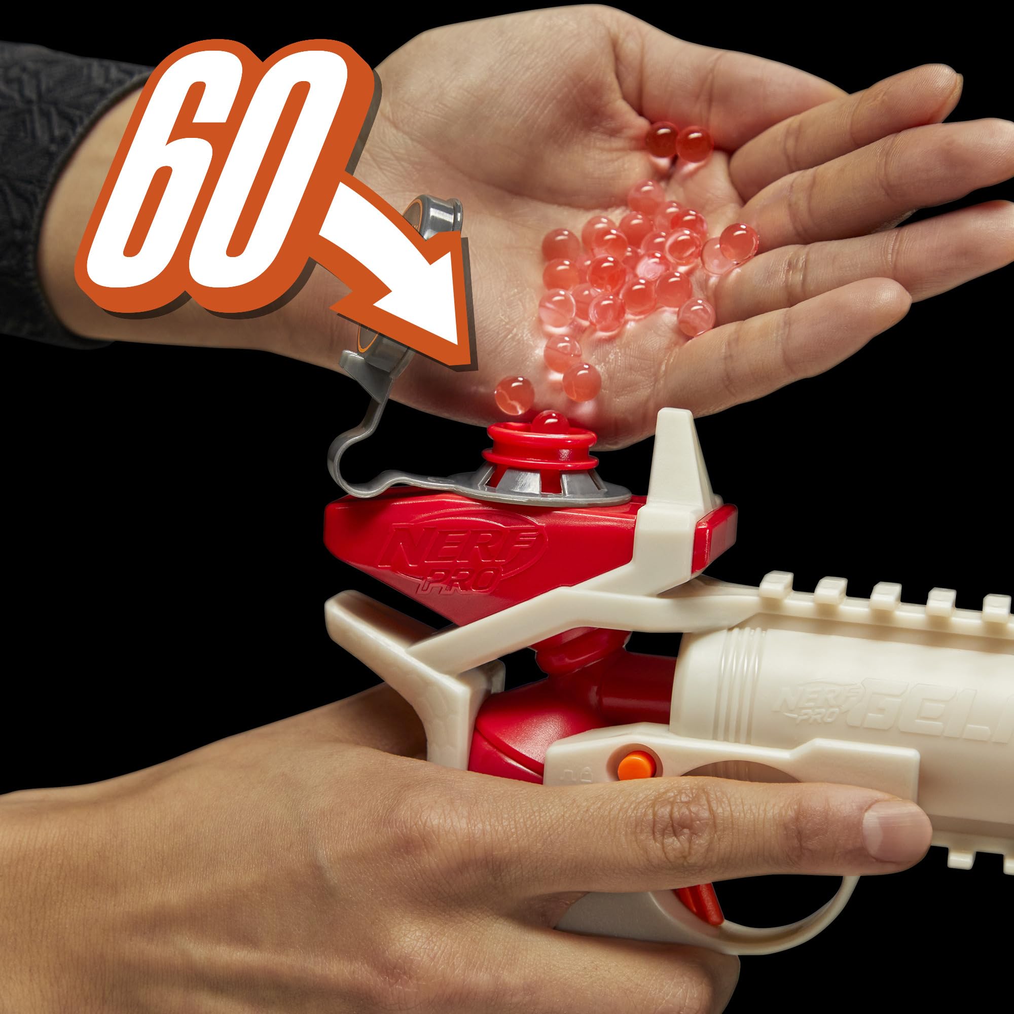 Nerf Pro Gelfire Versus Pack 60-round capacity supports longer skirmishes