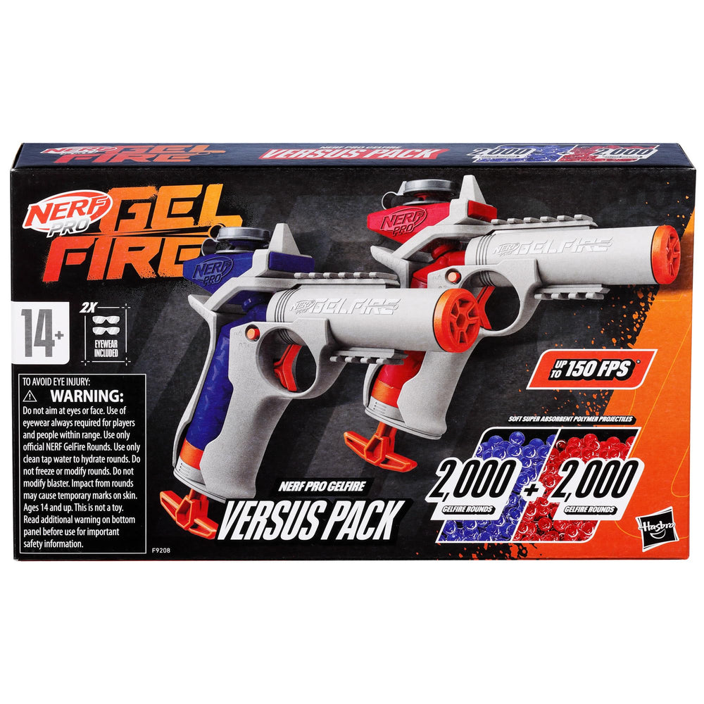 Nerf Pro Gelfire Versus Pack fires up to 150 FPS for rapid play
