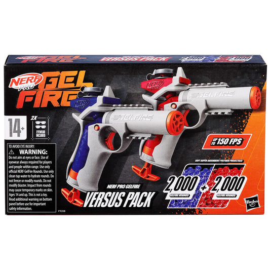 Nerf Pro Gelfire Versus Pack fires up to 150 FPS for rapid play