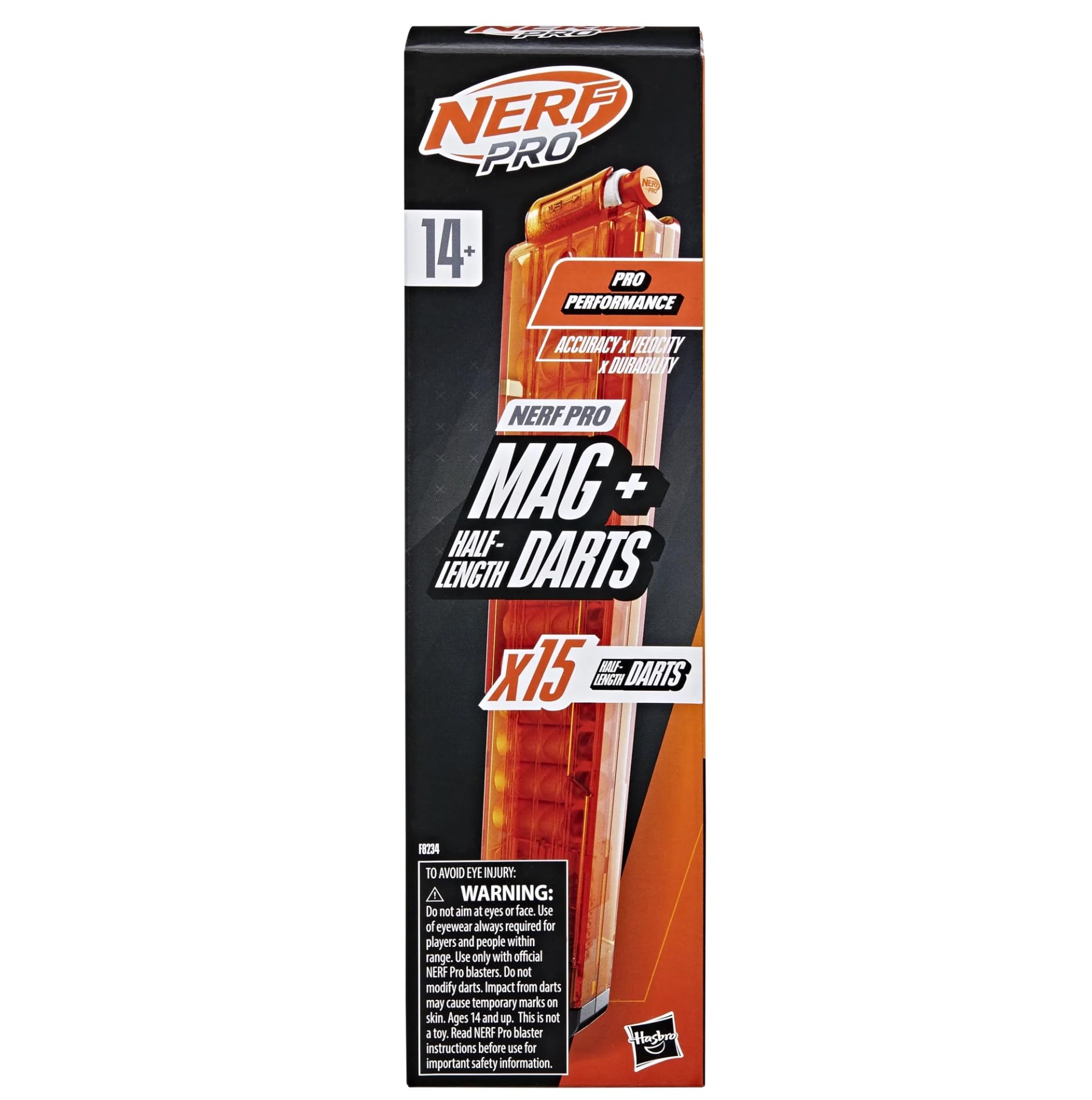 Nerf Pro Half-Length refill pack compatible with most Nerf Pro blasters.