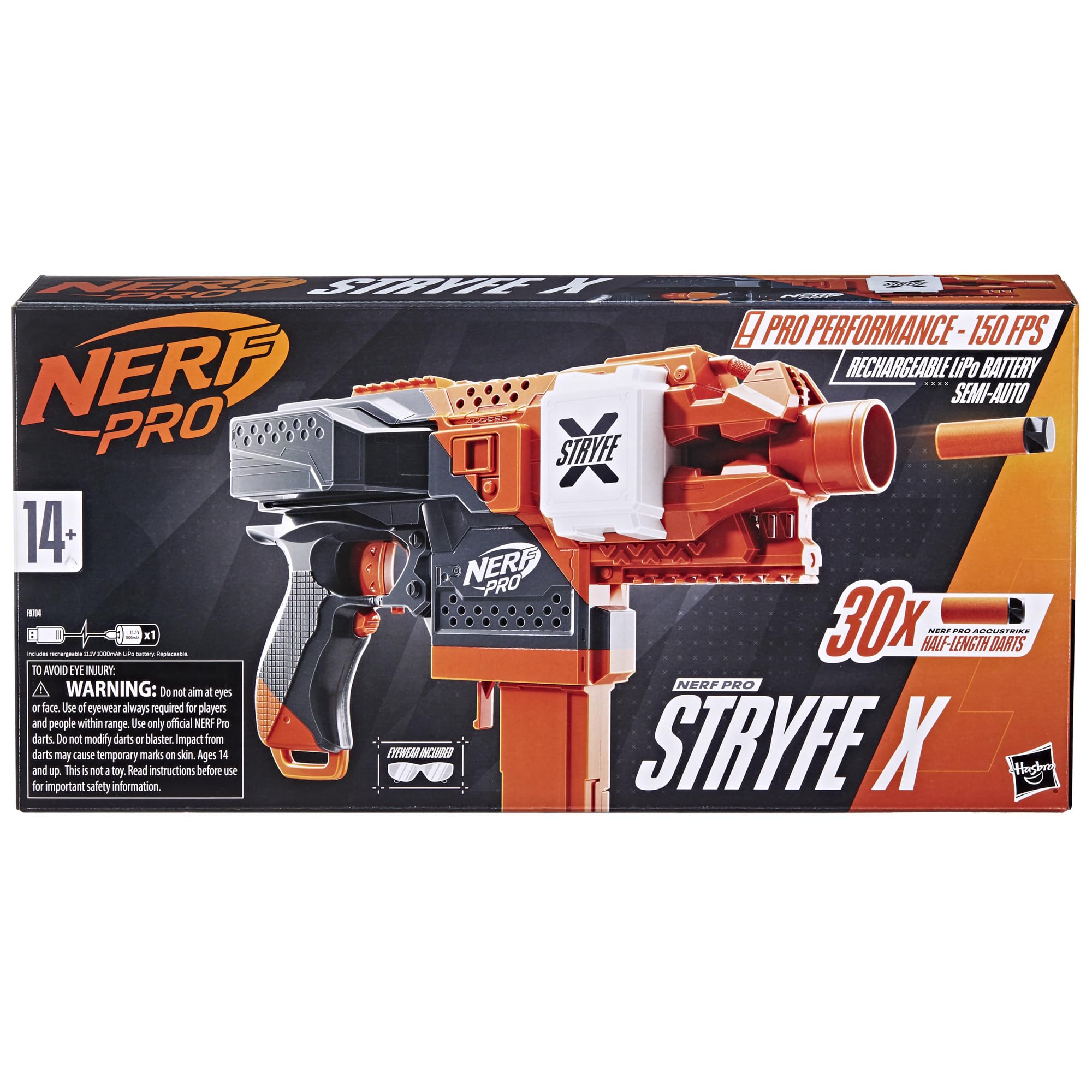 Nerf Pro Stryfe X darts optimized for accuracy and consistency in play.