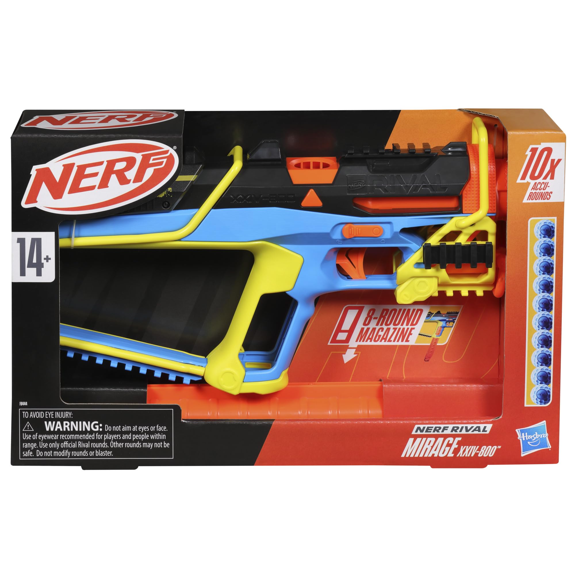 Nerf Rival Accu-Rounds improve flight stability for accurate shots