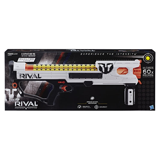 Nerf Rival Hades XVIII-6000 blaster side magazine reload spotlight