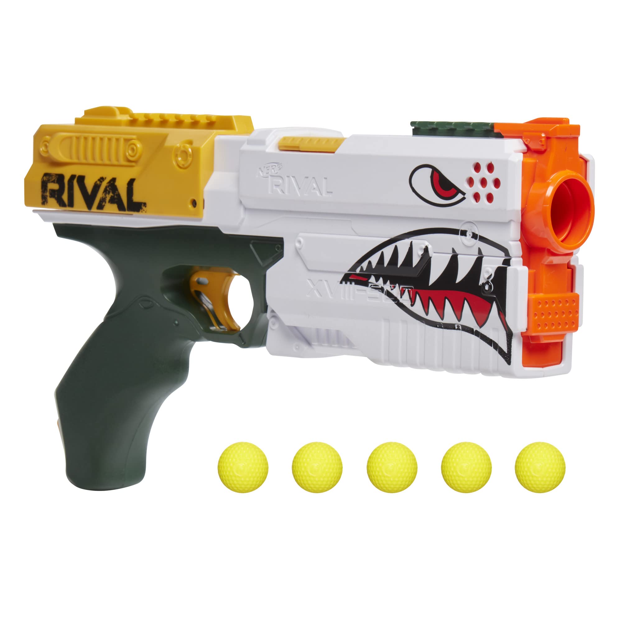 NERF Rival Kronos XVIII-500 white design for battles in group play