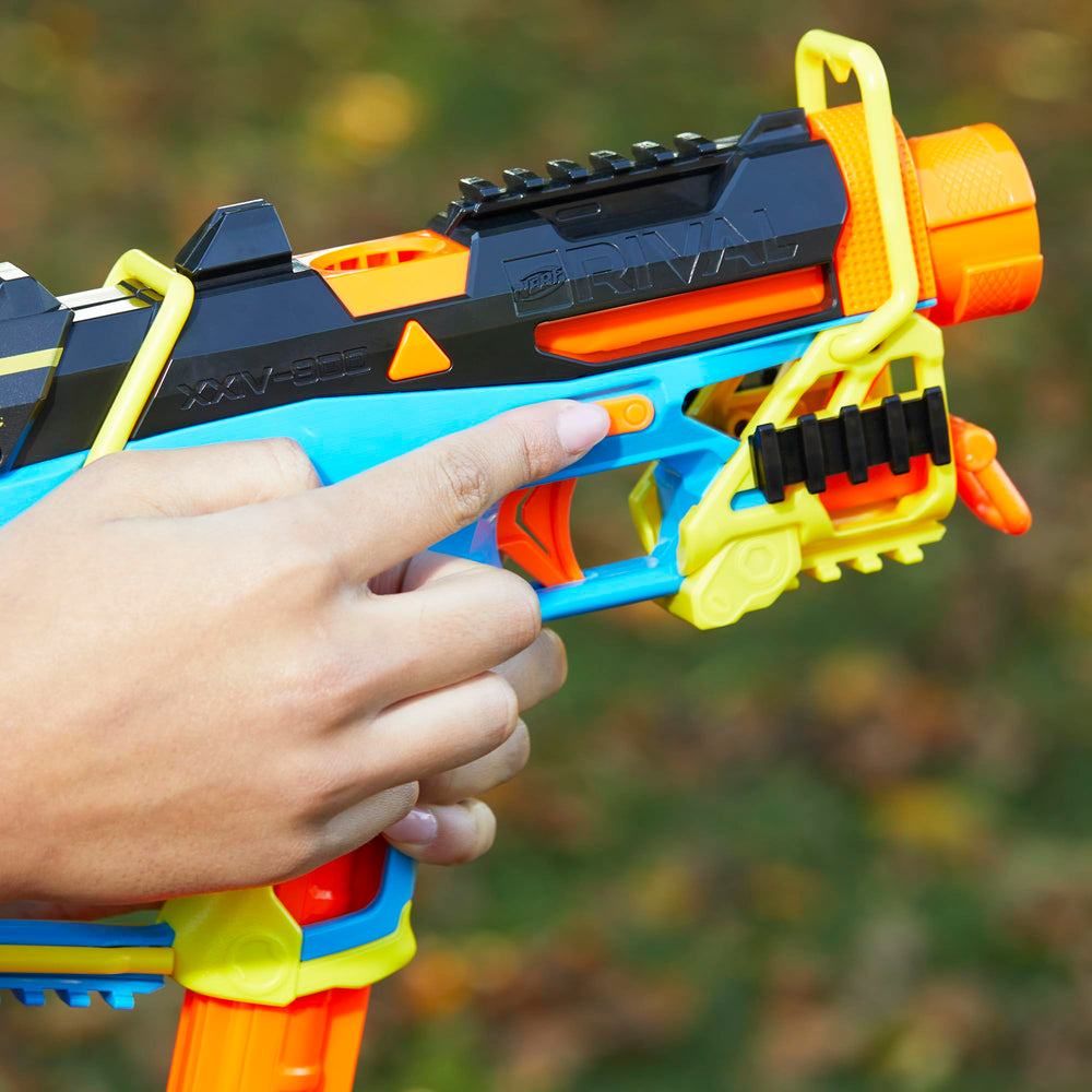 Breech-load capability speeds reloads during fast-paced games